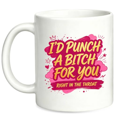 Funny Coffee Mug Christmas Birthday Gifts for Women Mom Best Friends - 11oz Punch