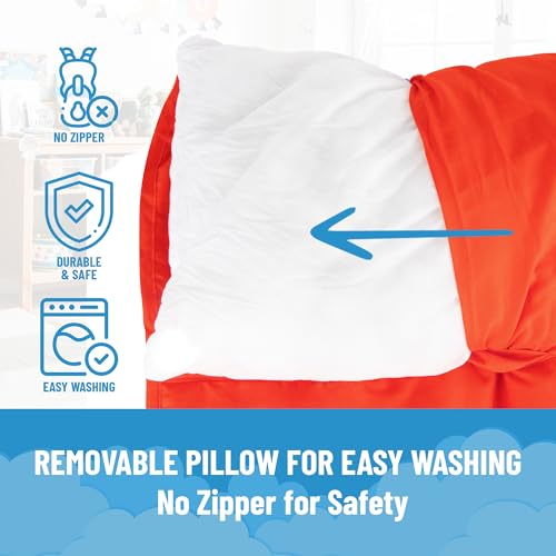 Kids Nap Mat with Pillow and Blanket Soft Microfiber Sleeping Bag for Toddlers