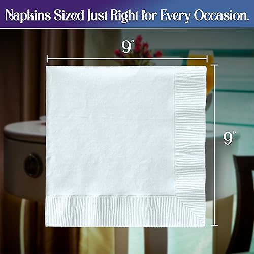 Perfect Stix 1-Ply White Cocktail Napkins - Pack of 500 for Beverages