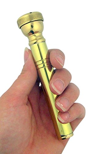 High Polished Brass Aspergillum with Case - Pocket Holy Water Sprinkler