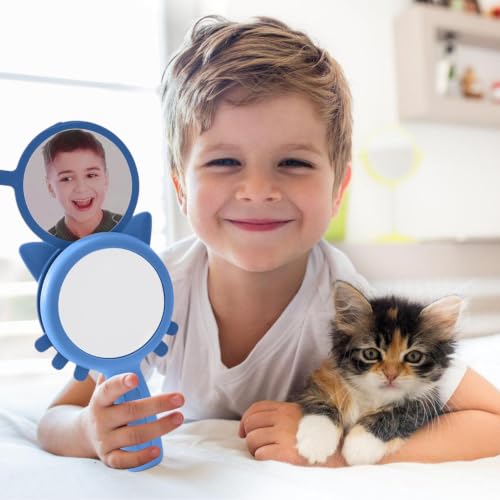 Unbreakable Emotion Learning Mirror for Kids - Shatterproof ABS Handheld