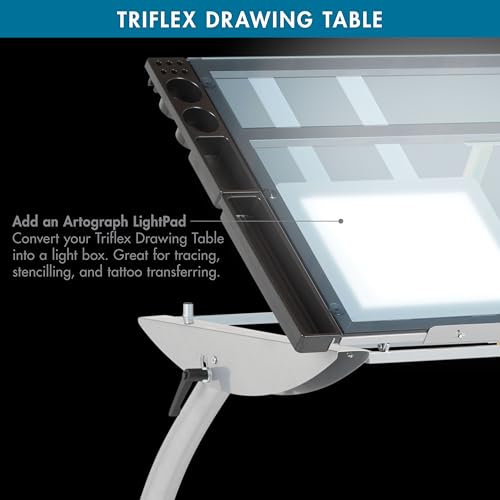 Triflex Adjustable Height Drafting Table, Sit to Stand Computer Desk