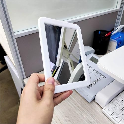 Magnetic Locker Mirror - 5.25" x 7" Real Glass for Lockers & Home