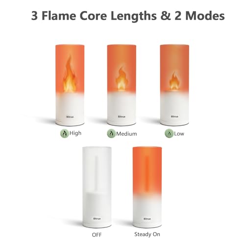 Bitrue 2nd-Gen Flameless Candles with Remote - 2 Pack, 13 Colors, Timer, Rechargeable