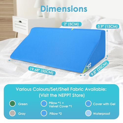 Bed Wedge Pillow for Seniors – Incline Support for Comfort & Recovery