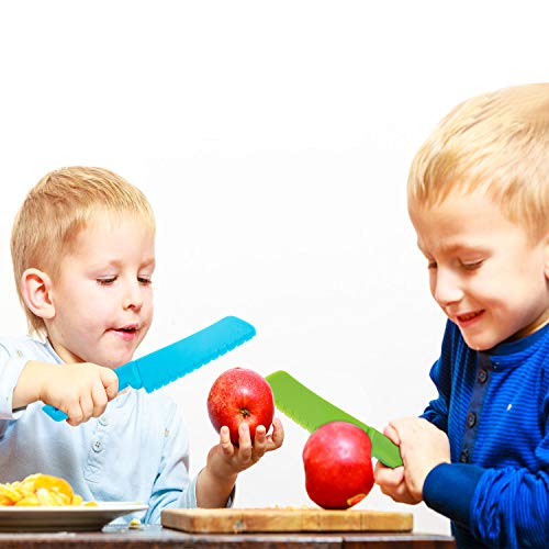 10 Pcs Kids Safe Plastic Cooking Knives Set Colorful Nylon Kitchen Tools