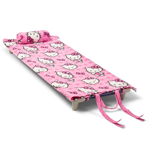 I Love Pink Nap Sac with Attached Pillow for Preschool & Daycare