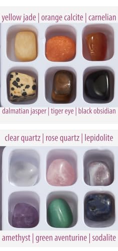Healing Crystal Stone Set of 12 – Pocket-Sized Polished Gemstones