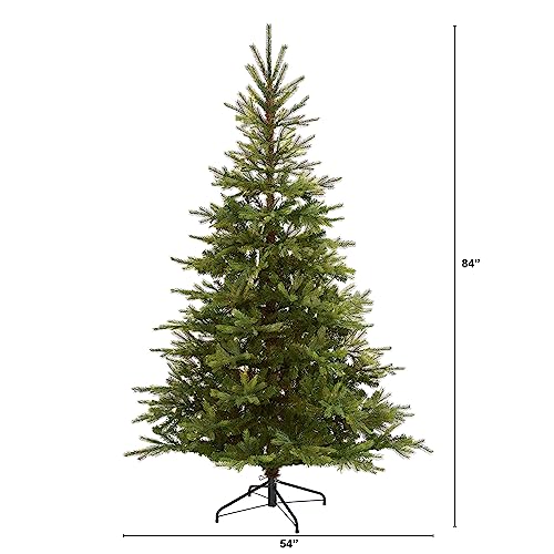 7ft Artificial North Carolina Spruce Christmas Tree - Realistic Holiday Decor