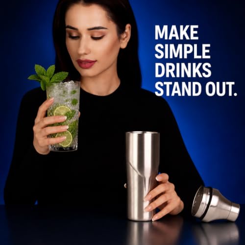 Lexenic 24oz Double Wall Stainless Steel Vacuum Insulated Martini Shaker