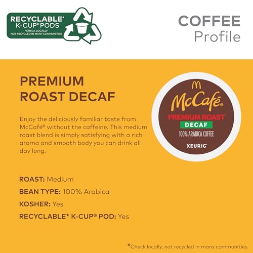 Decaf Medium Roast Coffee Single Serve Pods 96 Count