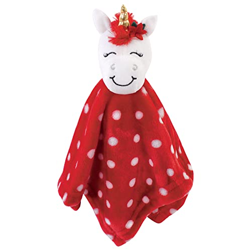 Mrs Claus Unisex Baby Animal Face Security Blanket 14x14 Inches - Hudson Baby