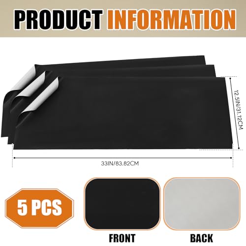 PTFE Non-Stick Toaster Release Sheets, 33 x 12.25 Inch, 5 Pack
