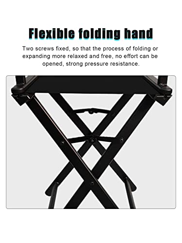 Portable Folding Makeup Artist Chair with Headrest and Footrest