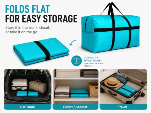 DoYiKe Extra Large 210L Blue Duffel Bag 42in x 13.5in x 23in for Travel
