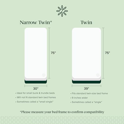 Zinus 6 Inch Twin Hybrid Mattress, Medium Firm & Fiberglass Free