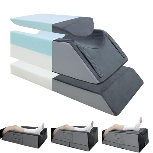 Adjustable Leg Elevation Pillow for Surgery Recovery - 4 Heights