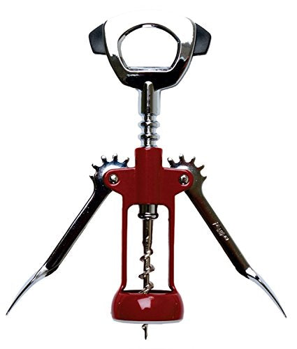 Heavy Duty Chrome Wing Corkscrew with Foil Cutter and Bottle Opener