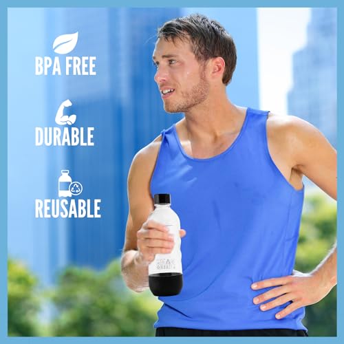 1-Liter Reusable Carbonating Bottles for Sparkling Water Makers, 2-Pack