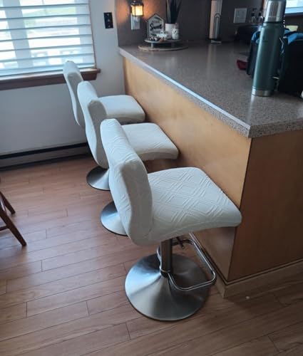Water Repellent Bar Stool Covers Set of 4 - Stretch & Washable