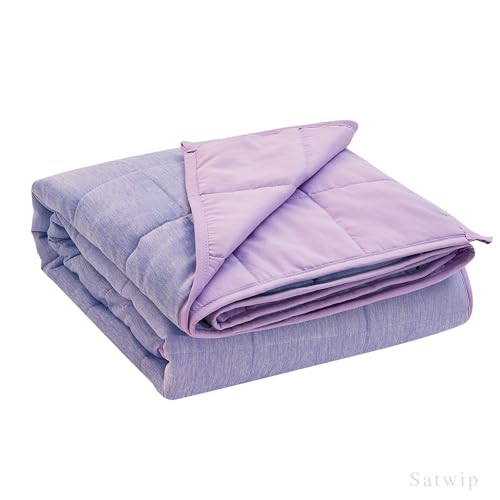 Cooling Weighted Blanket Queen Size 15lbs - Soft & Breathable 60x80