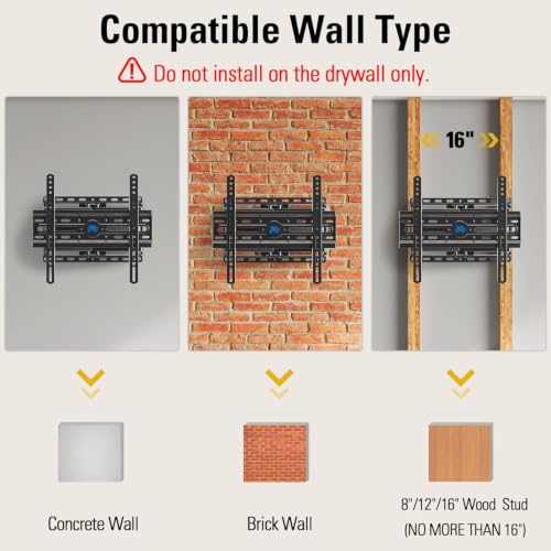 Mounting Dream Full Motion TV Wall Mount for 32-70 Inch TVs up to 110lbs - 16" Studs Compatible