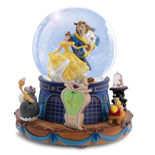 Musical Snow Globe with Rotating Base - Hand-Painted Collectible