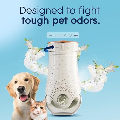 Pet Odor Plug-In Air Freshener Starter Kit - Includes 1 Warmer and 2 Refills