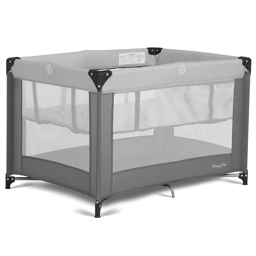 Portable Baby Playard with Detachable Bassinet and Travel Bag