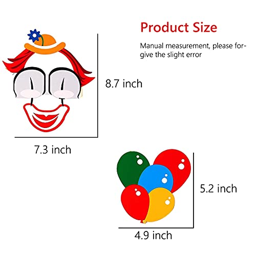 36-Piece Circus Carnival Photo Booth Props for Birthday Party Decorations