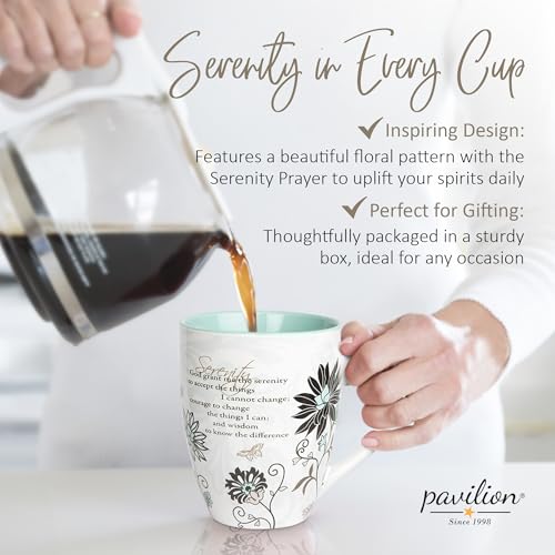 Pavilion Gift Mark My Words Serenity Mug 20oz - Inspirational Coffee Cup