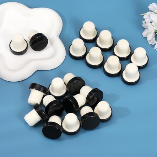 Impnit 20 Pcs T-Shaped Reusable Wine Bottle Cork Stoppers Silicone Seal Plugs