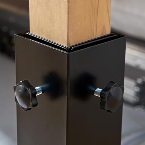 Ultimate Height Black Bed Risers - Carbon Steel for Dorms