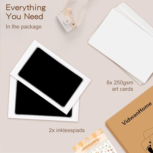 Jumbo Inkless Baby Hand and Footprint Kit - Clean Touch Ink Pad with 16 Cards