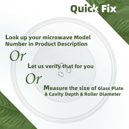 14.2-Inch Microwave Turntable Glass Plate Replacement Tray