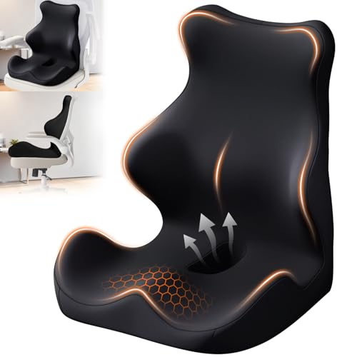 Lumbar Support Pillow and Seat Cushion for Office Chairs