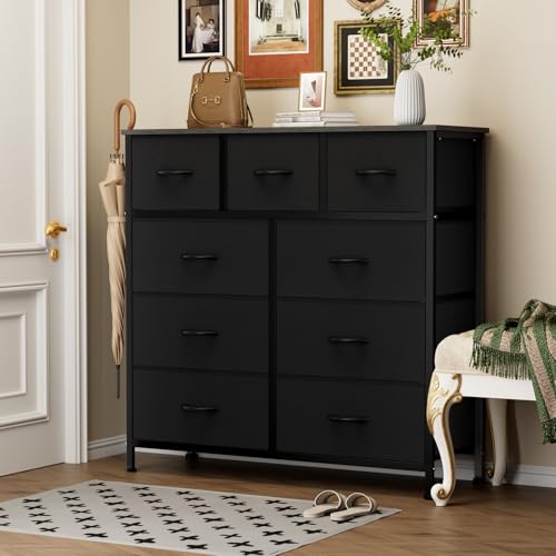9 Drawer Dresser and Storage Tower for Bedroom Closet Organizer