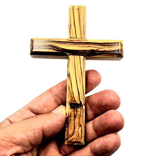 4.7-Inch Handmade Olive Wood Wall Cross from Bethlehem