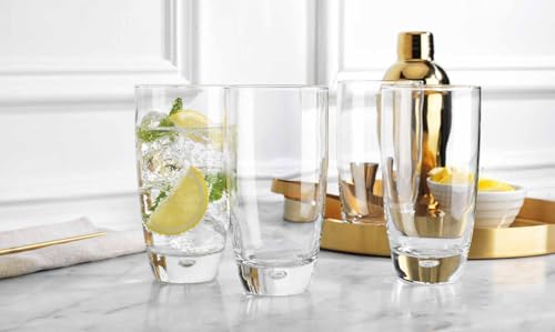 Glaver's 4-Piece 16oz Highball Glass Set - Elegant Water & Cocktail Glasses