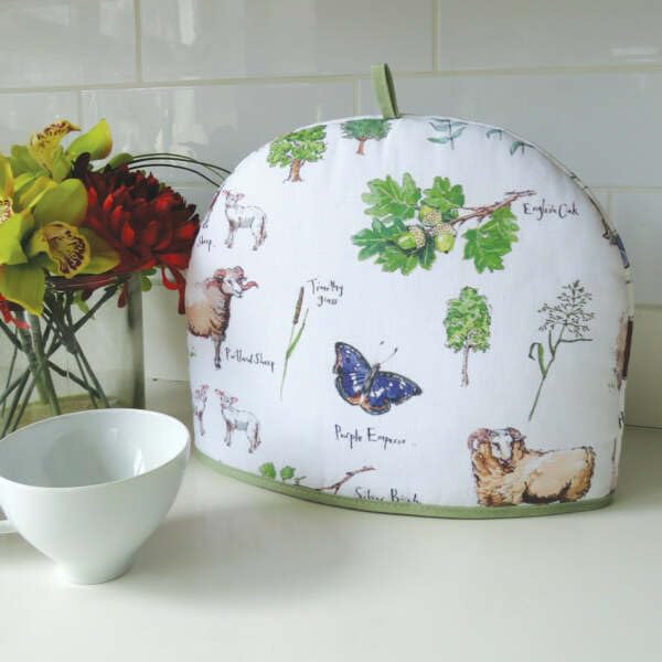Quilted Cotton Tea Cosy - 13 x 6 Inch Insulated Teapot Cover