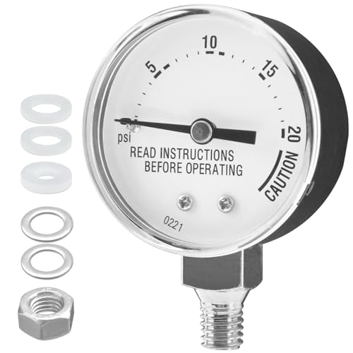 Pressure Cooker Canner Steam Gauge Replacement, 0-20 PSI Accurate Monitor