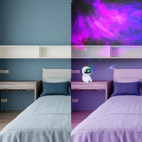 Astronaut Galaxy Star Projector with Remote, 8 Nebula Modes & 360 Rotation