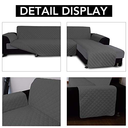 Reversible L-Shape Sectional Sofa Cover - Water-Resistant Pet Protector