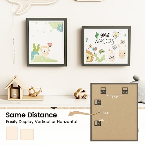 Kids Art Frames - Front Opening Storage Display for 8.5x11 & 9x12 Art - 2 Pack