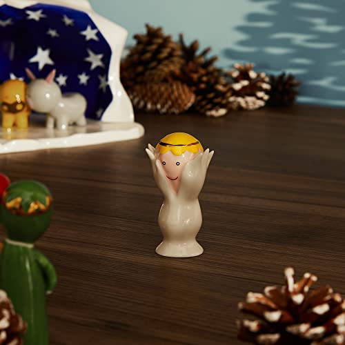 Alessi Angelo Miracolo Nativity Scene Angel Figurine Hand Decorated Porcelain Christmas Decor