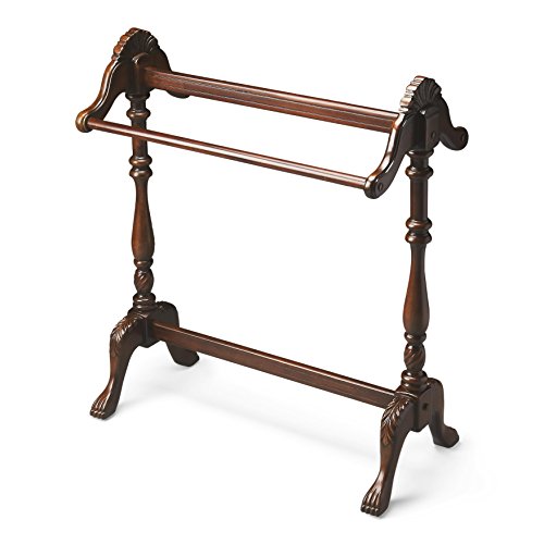 Butler Specialty Company WOYBR 991024 Plantation Cherry Blanket Stand - Elegant Solid Wood Storage