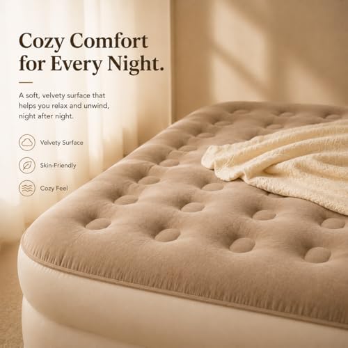 Queen Air Mattress with Built-in Pump - 18" Inflatable Bed