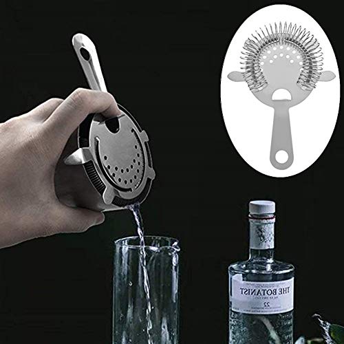 Stainless Steel Cocktail Strainers 2 Pack - Bar & Home Bar Tools for Ice & Fruit Filtration