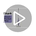 Shark Steam Pocket Mop S3501 with Washable Microfiber Pads, Purple
