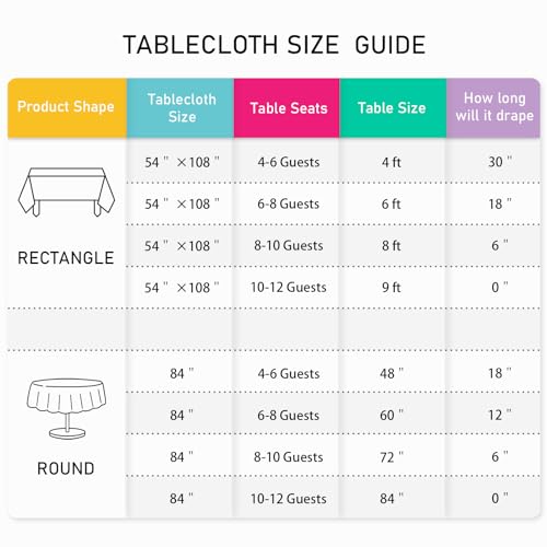Light Pink Disposable Plastic Tablecloths 54x108" - 2 Pack Rectangular Covers
